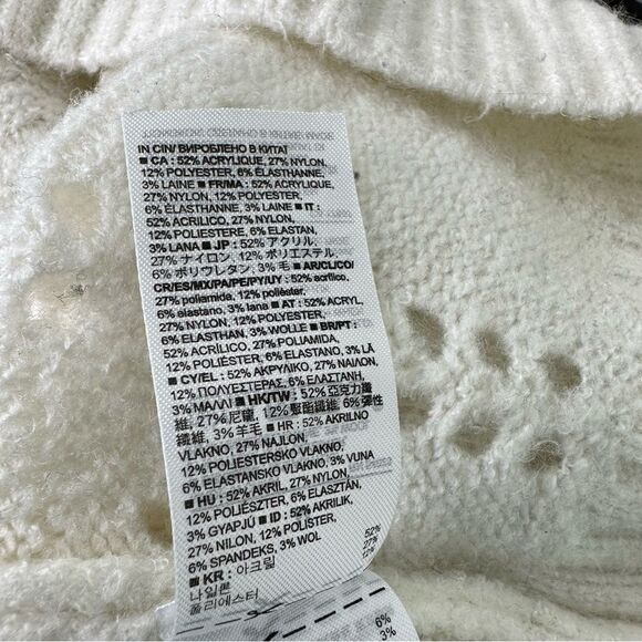 GAP Chunky Knit Pattern Sweater medium - Picture 6 of 8